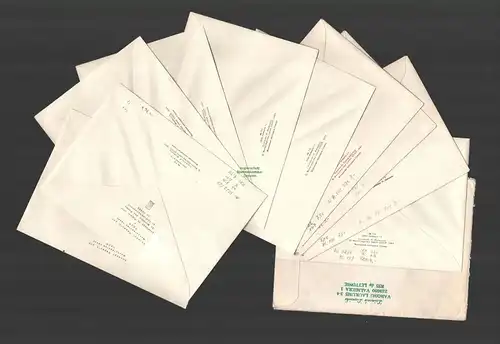 B-14767 11x Brief Sowjetunion 1982 Lenin Blöcke echt gelaufen selten tatsächlich