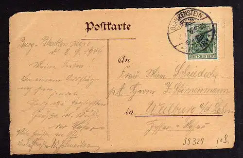 99329 AK Burg Blankenstein a. Ruhr Hattingen 1906 Wappen