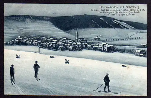 69687 AK Oberwiesenthal Wintersport Ski Schi Schlitten