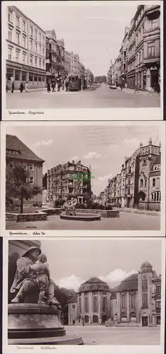 152546 3 AK Bremerhaven 1949 Lloydstrasse Lehrer Tor Stadttheater