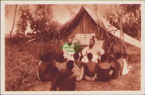 152325 AK Mission der Schweizer Kapuziner in Afrika Wanderapostel 1933 vor Zelt