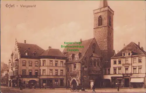 152301 AK Erfurt Wenigemarkt 1908