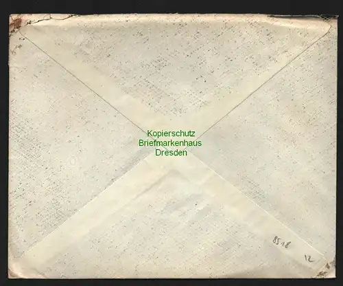 B8518 Brief SBZ Mecklenburg Neustrelitz 1946 nach Bad Kreuznach