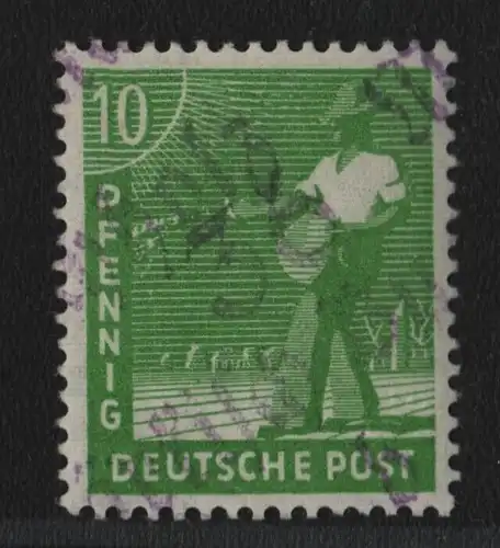 h6559 SBZ Handstempel Bezirk 36 Märkisch Buchholz b violett 10 Pfg. * gepr. BPP