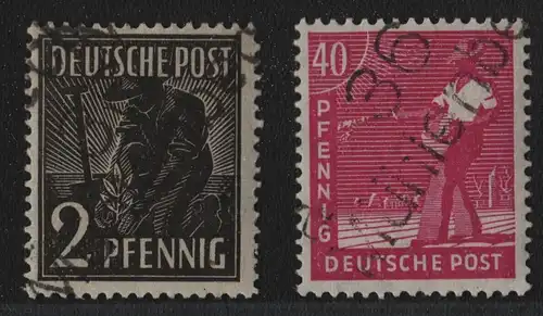 h6570 SBZ Handstempel Bezirk 36 Mühlenbeck 2, 40 Pfg. * gepr. BPP