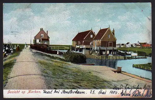 43564 AK Gezicht op Marken 1906