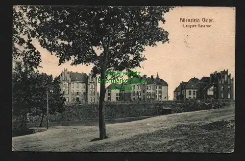 137981 AK Allenstein Olsztyn Ostpreußen 1915 Langsee Kaserne Feldpost SB2E 146
