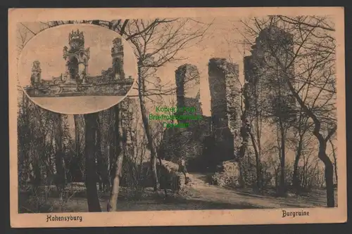 154495 AK Hohensyburg Burgruine bei Dortmund Burgwirtschaft Gasthaus um 1930