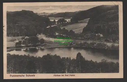 154490 AK Bad Polzin Kr. Schivelbein Westpommern Pommersche Schweiz Fünfsee 1926