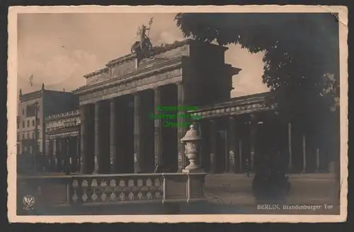 154488 AK Berlin Brandenburger Tor 1932 seltene Perspektive Landpoststempel