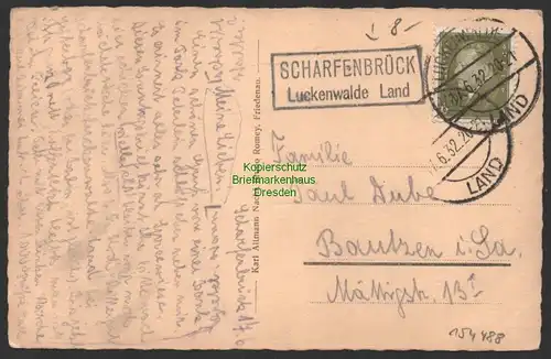 154488 AK Berlin Brandenburger Tor 1932 seltene Perspektive Landpoststempel