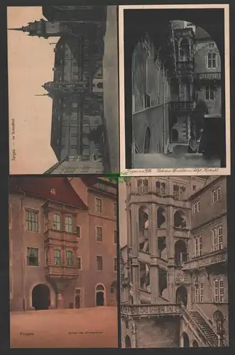 154470 AK Torgau Elbe Erker im Schlosshof 1908 Schloss Hartenfels Wendelstein