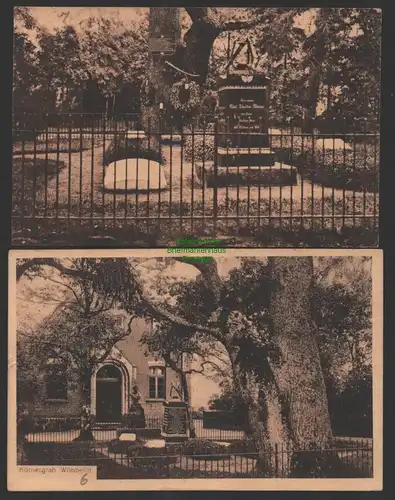 154462 AK Wöbbelin Gruß vom Körnergrabe Grab Carl Theodor Körner 1917
