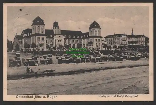 154455 AK Binz a. Rügen Kurhaus und Hotel Kaiserhof 1927