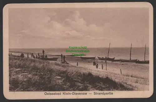 154453 AK Ostseebad Klein Dievenow Dziwnow Strandpartie 1928