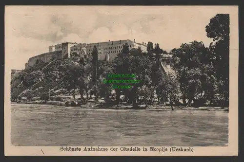 154450 AK Skopje Skoplje Üsküb UEskueb Citadelle 1918 Mazedonien