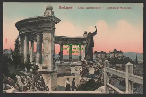 154430 AK Budapest Gerhardus Monument um 1910