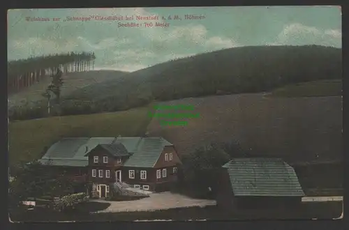 154425 AK Weinhaus zur Schnappe 1909 Giesshübel bei Neustadt a. d. Mettau Böhmen