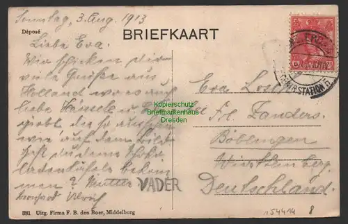 154414 AK Grüße aus Holland Groeten uit Holland Amsterdam 1913