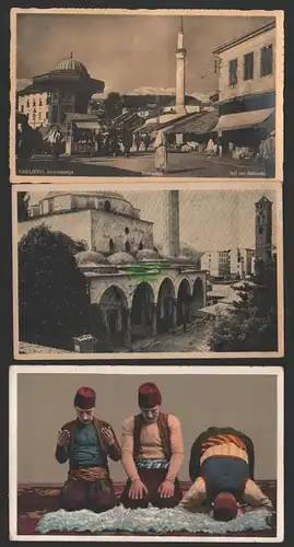 154395 3 AK Sarajevo Bosnien u. Herzegowina 1937 Bascarsija Basar Begova Moschee