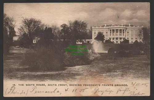 154387 AK Weißes Haus The White House Washington D.C. USA South Front 1905