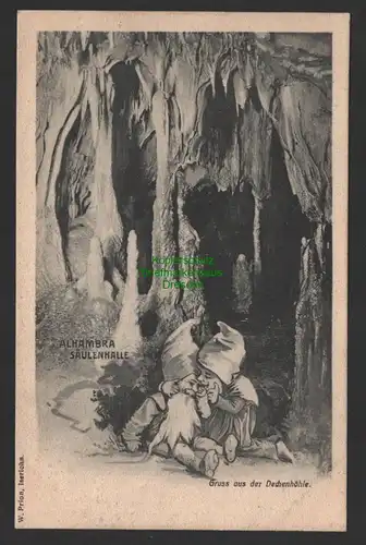 154382 AK Dechenhöhle Sauerland Iserlohn Alhambra Säulenhalle 1905