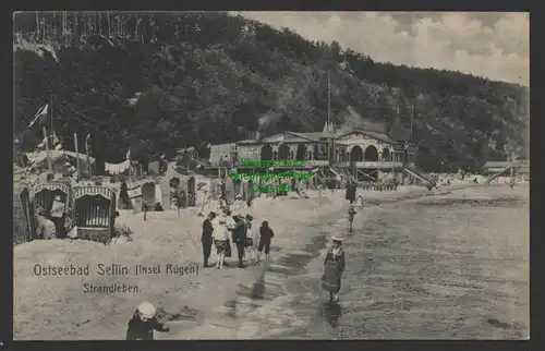 154377 AK Ostseebad Sellin Insel Rügen Standleben 1905 Bahnpost Putbus - Göhren