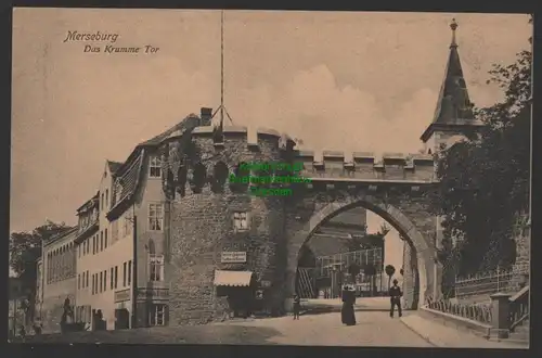 154334 AK Merseburg 1909 Das Krumme Tor