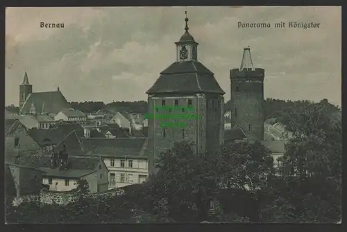 154315 AK Bernau Panorama mit Königstor 1918
