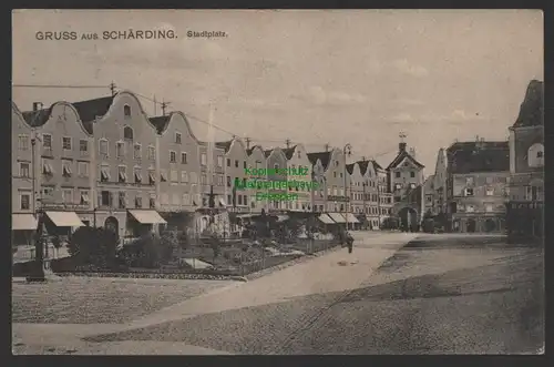 154293 AK Schärding Oberösterreich 1909 Stadtplatz