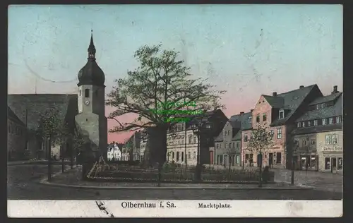 154288 AK Olbernhau i. Sa. Marktplatz 1913
