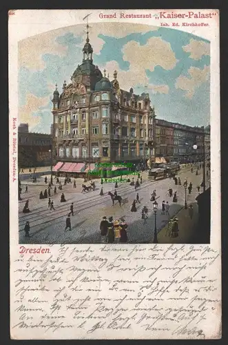 154198 AK Dresden Grand Restaurant Kaiser Palast Inh. Ed. Kirchhoffer 1901