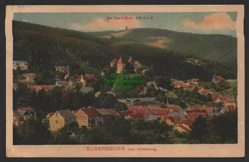 154158 AK Elgersburg Thür. Vom Hirtenberg 1921