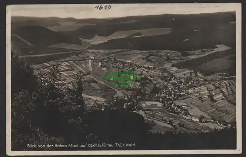 154153 AK Oberschönau Thür. Wald Blick von der Hohen Möst Fotokarte um 1930