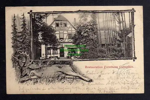 130200 AK Restauration Forsthaus Gehspitze Neu Isenburg Frankfurter Wald 1905