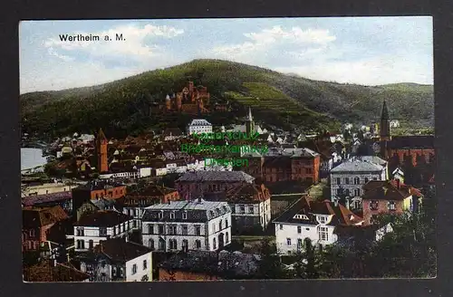 130124 AK Wertheim a. M. Panorama um 1920