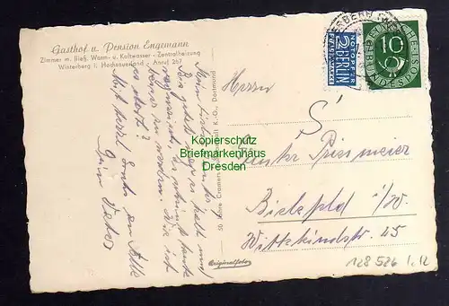 128526 AK Winterberg Kr. Wetzlar Gasthaus zur Linde Feldpost 1940