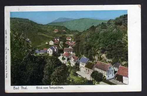 120626 AK Bad Thal Hzgtm. Gotha 1909 Blick vom Tempelchen