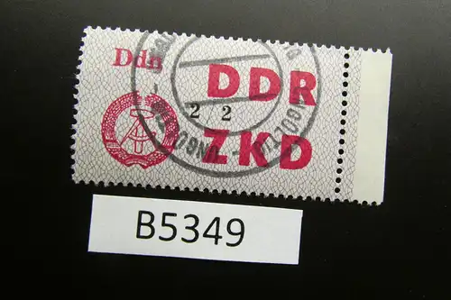 B5349 DDR ZKD C 48 II Ddn 2/2 ungültig gestempelt, voller Originalgummi