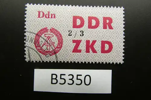 B5350 DDR ZKD C 48 III Ddn 2/3 ungültig gestempelt, voller Originalgummi