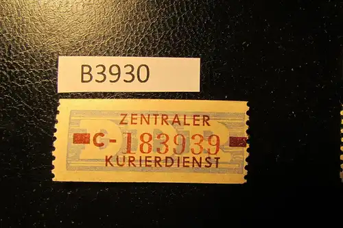 B3930 DDR ZKD B 20 C ** Original postfrisch