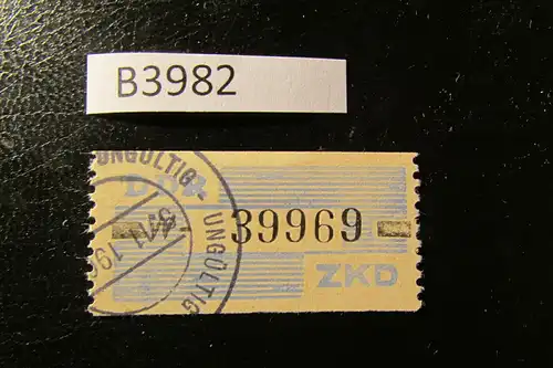B3982 DDR ZKD B 26 W Original ungültig gestempelt