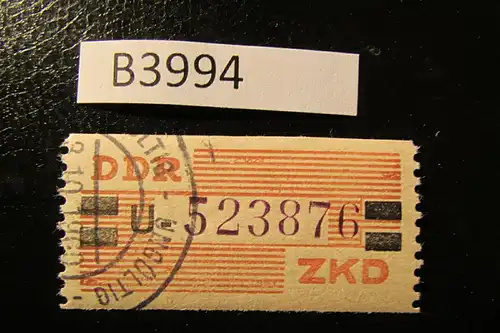 B3994 DDR ZKD B 29 U ND ungültig gestempelt
