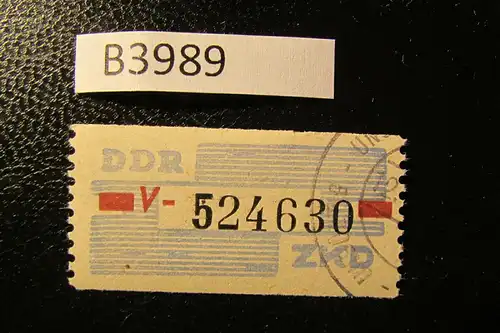 B3989 DDR ZKD B 29 V Original ungültig gestempelt