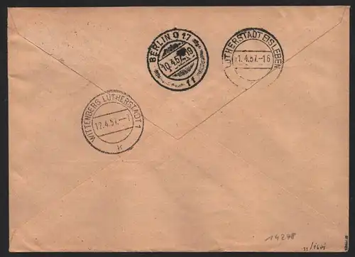B14278 DDR ZKD Brief 1957 11 1601 Mitte  Ministerium für Kohle und Energie ZKD 1