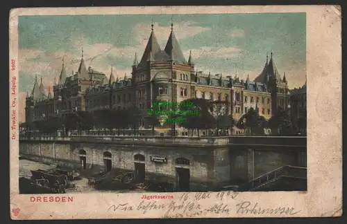 154100 AK Dresden Jägerkaserne 1903