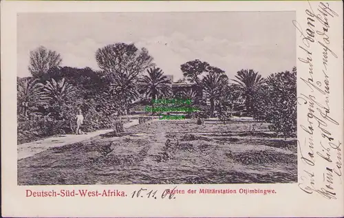 155910 AK Deutsch Süd-West-Afrika 1906 DSWA Otjimbingwe Abbabis Feldpost
