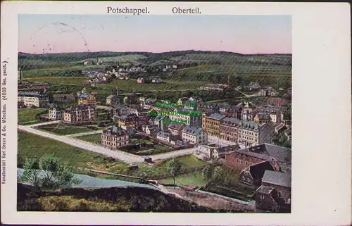 155876 AK Potschappel Freital Oberteil Panorama 1911
