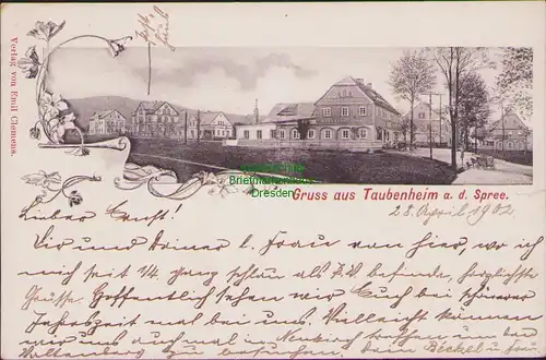 155850 AK Taubenheim Spree 1902 Umgebindhaus Post Haus