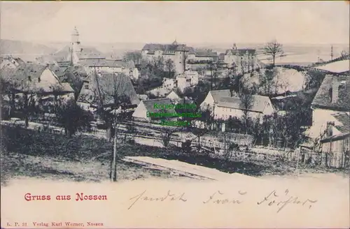 155772 AK Gruss aus Nossen 1901